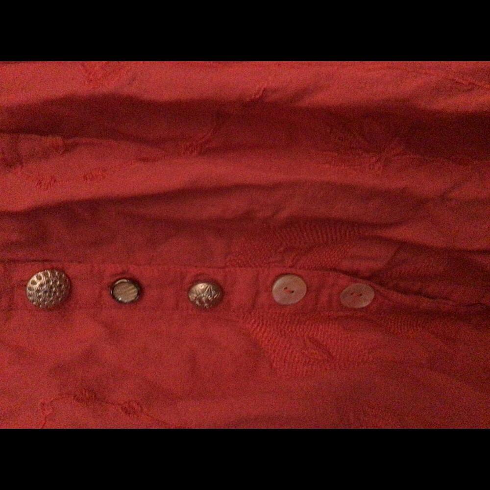 Soft Surroundings Boho Button Down Embroidered Bl… - image 3